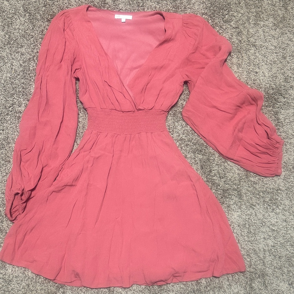 Gianni Bini Dusty Rose Long Sleeve Dress